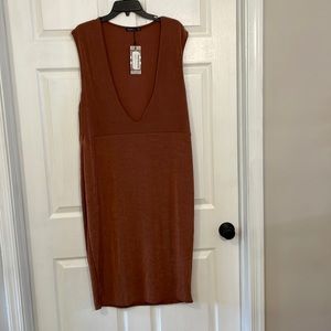 Boohoo midi dress Size 20 Color; Chocolate